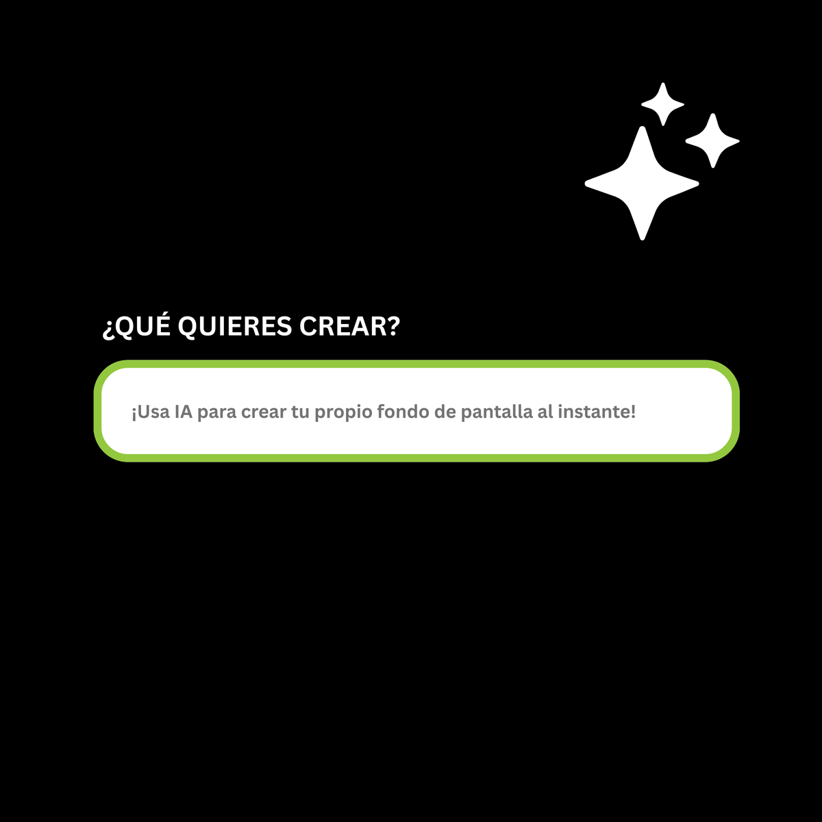 ¿QUÉ QUIERES CREAR?